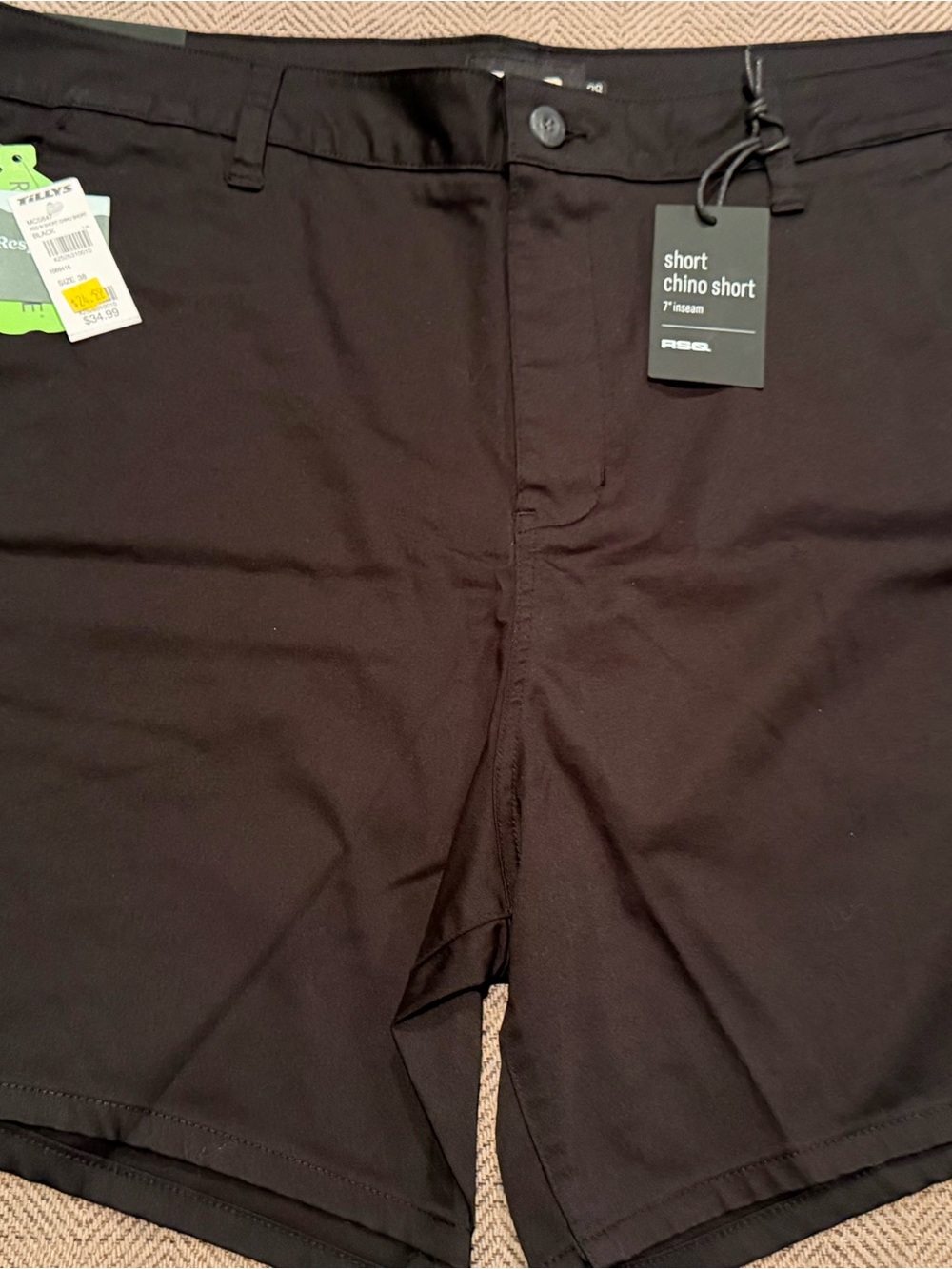 RSQ Black Short Chino Shorts